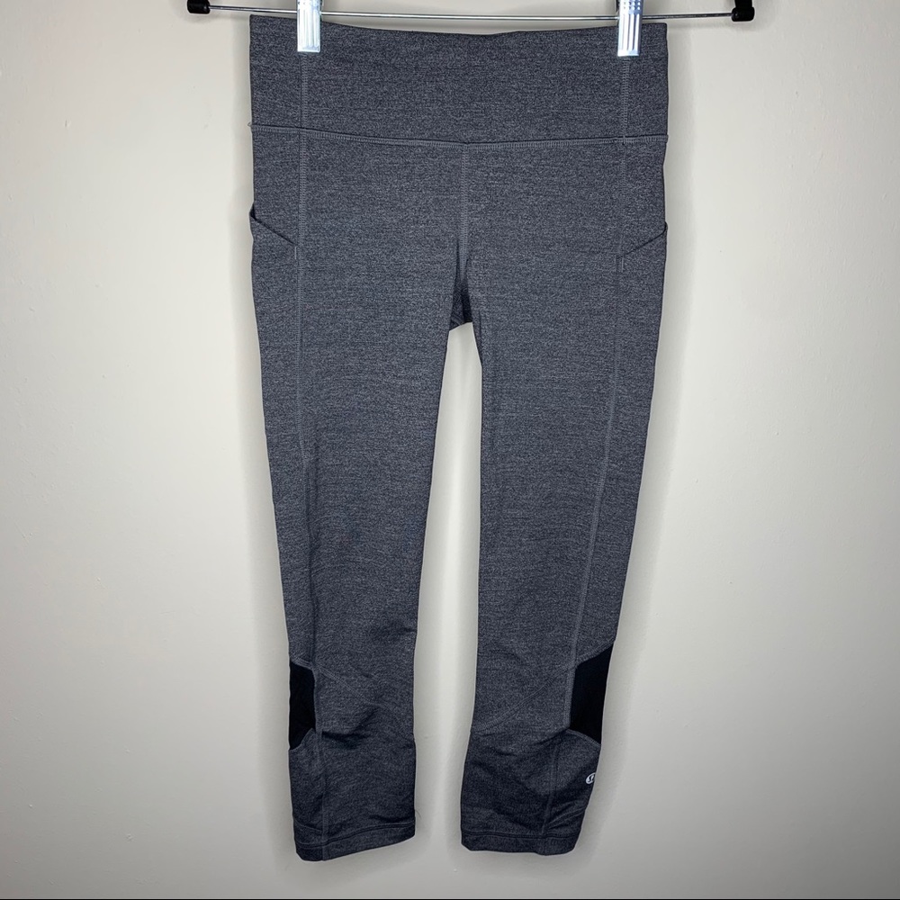 Lululemon Gray Inspire Crop II Size 4